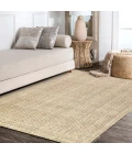 Jonathan Y NATURAL FIBER Cream PAD200A 9ft. x 12ft. Rect. Rug