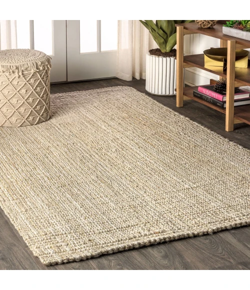Jonathan Y NATURAL FIBER Cream PAD200A 9ft. x 12ft. Rect. Rug