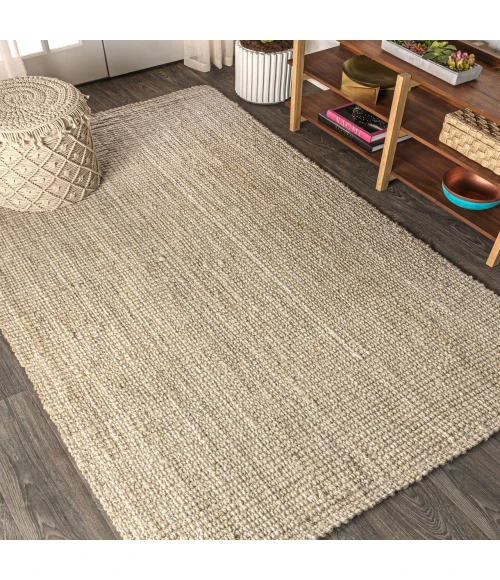 Jonathan Y NATURAL FIBER Cream PAD200A 9ft. x 12ft. Rect. Rug