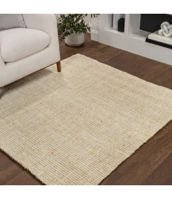 Jonathan Y NATURAL FIBER Ivory NFR103A 5ft. Square Rug