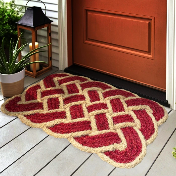 Jonathan Y NATURAL FIBER Black SHP100A 18in. X 30in. Rect. Rug
