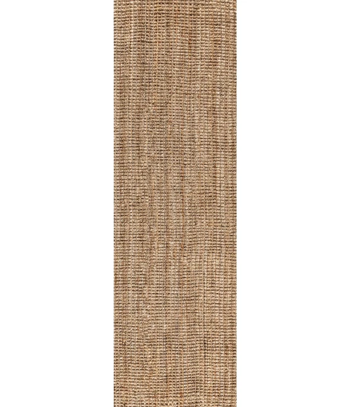 Jonathan Y NATURAL FIBER Brown NRF102A 2ft. X 20ft. Rect. Rug