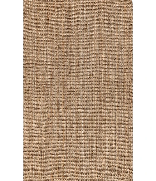 Pata Hand Woven Chunky Jute Natural 4 ft. x 6 ft. Area Rug