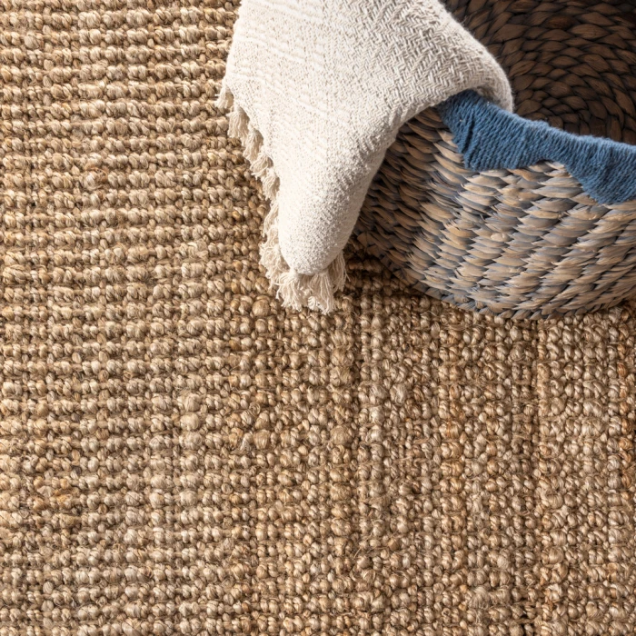 Pata Hand Woven Chunky Jute Natural 3 ft. x 5 ft. Area Rug