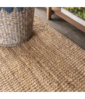 Pata Hand Woven Chunky Jute Natural 4 ft. x 6 ft. Area Rug