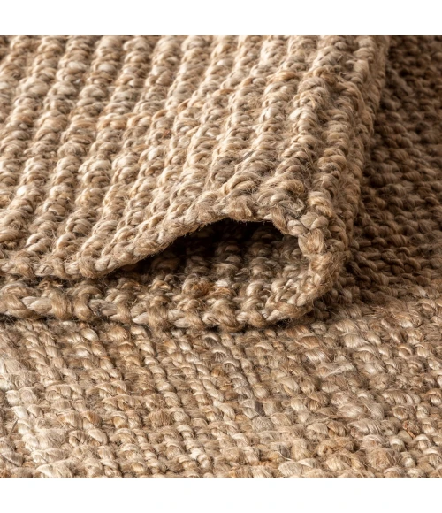 Pata Hand Woven Chunky Jute Natural 4 ft. x 6 ft. Area Rug