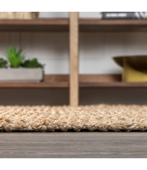 Jonathan Y NATURAL FIBER Brown NRF102A 2ft. X 20ft. Rect. Rug