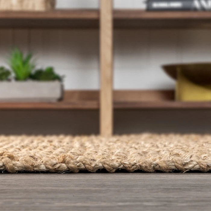 Jonathan Y NATURAL FIBER Brown NRF102A 5ft. Square Rug