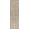 Jonathan Y NATURAL FIBER Ivory NRF102B 2ft. X 20ft. Rect. Rug