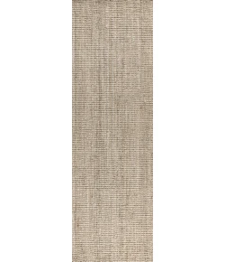 Jonathan Y NATURAL FIBER Ivory NRF102B 2ft. X 18ft. Rect. Rug