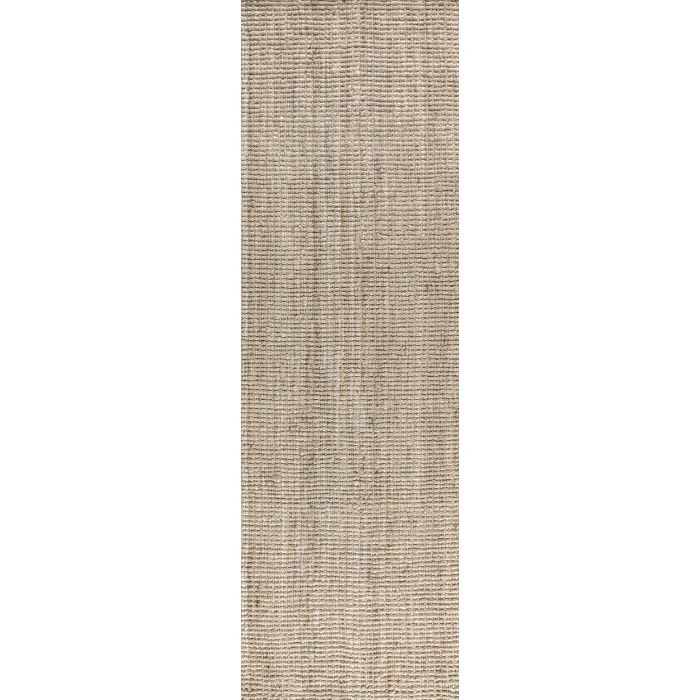 Jonathan Y NATURAL FIBER Ivory NRF102B 2ft. X 14ft. Rect. Rug