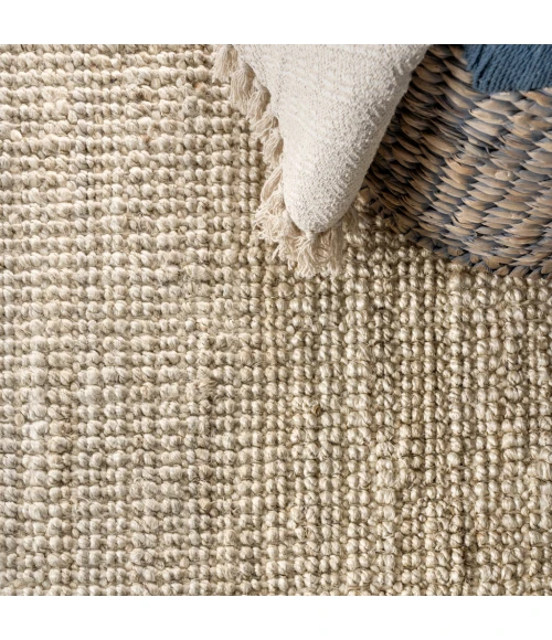 Pata Hand Woven Chunky Jute Light Ivory 8 ft. x 10 ft. Area Rug