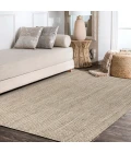 Jonathan Y NATURAL FIBER Gray NRF102C 9ft. X 12ft. Rect. Rug