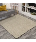 Jonathan Y NATURAL FIBER Ivory NRF102B 6ft. Square Rug
