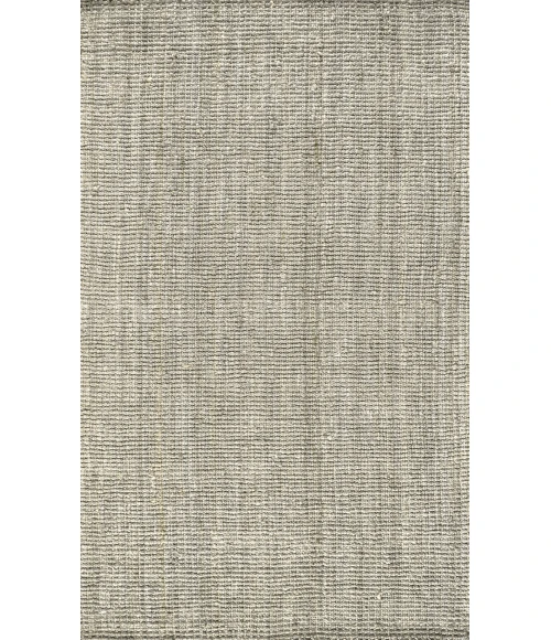 Pata Hand Woven Chunky Jute Gray 5 ft. x 8 ft. Area Rug