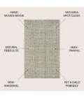 Jonathan Y NATURAL FIBER Blue NRF102D 9ft. X 12ft. Rect. Rug