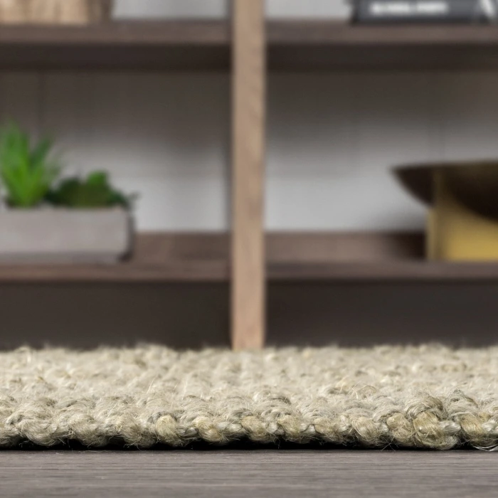 Jonathan Y NATURAL FIBER Gray NRF102C 6ft. Square Rug
