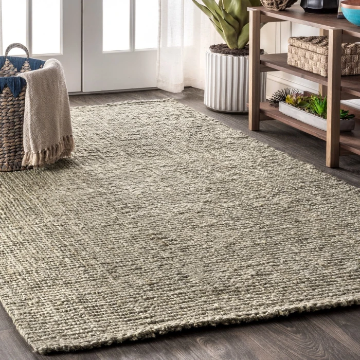 Jonathan Y NATURAL FIBER Gray NRF102C 12ft. X 18ft. Rect. Rug