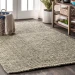 Jonathany Natural Fiber NRF102C Gray Area Rug 5 ft. X 8 ft. Rectangle