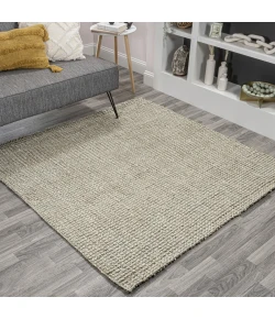 Jonathan Y NATURAL FIBER Gray NRF102C 6ft. Square Rug