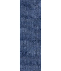 Jonathan Y NATURAL FIBER Blue NRF102D 2ft. X 18ft. Rect. Rug
