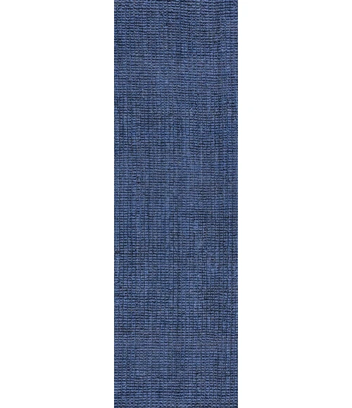 Jonathan Y NATURAL FIBER Blue NRF102D 2ft. X 18ft. Rect. Rug