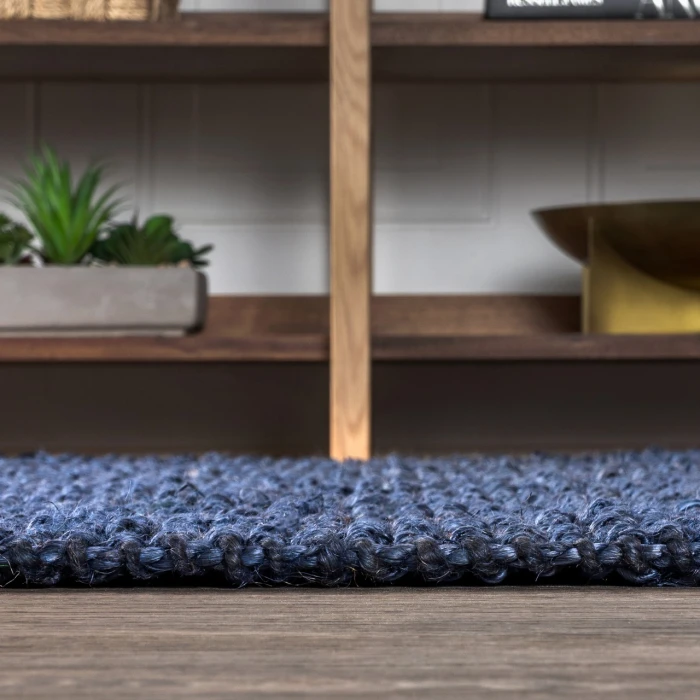 Jonathan Y NATURAL FIBER Blue NRF102D 12ft. X 15ft. Rect. Rug