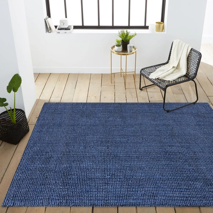 Jonathan Y NATURAL FIBER Blue NRF102D 12ft. X 15ft. Rect. Rug