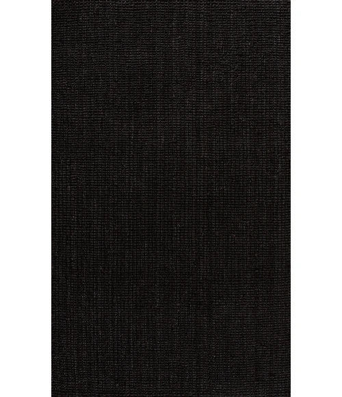 Jonathan Y NATURAL FIBER Black NRF102E 5ft. X 8ft. Rect. Rug