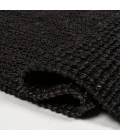 Jonathan Y NATURAL FIBER Black NRF102E 5ft. X 8ft. Rect. Rug
