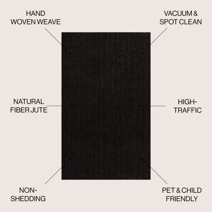 Jonathan Y NATURAL FIBER Orange NRF102F 7ft.-8in. X 10ft. Rect. Rug