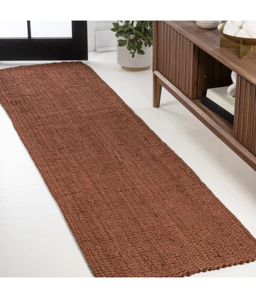 Jonathan Y NATURAL FIBER Orange NRF102F 2ft.-2in. X 8ft. Rect. Rug