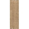 Jonathan Y NATURAL FIBER Brown NRF103A 2ft. X 16ft. Rect. Rug
