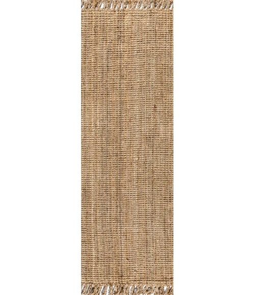 Jonathan Y NATURAL FIBER Brown NRF103A 2ft. X 10ft. Rect. Rug