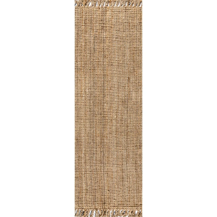Jonathan Y NATURAL FIBER Brown NRF103A 2ft. X 10ft. Rect. Rug