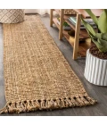 Jonathan Y NATURAL FIBER Brown NRF103A 2ft. X 10ft. Rect. Rug