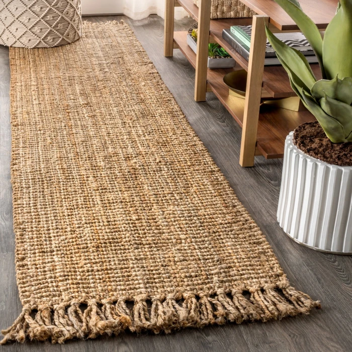 Jonathan Y NATURAL FIBER Brown NRF103A 2ft. X 10ft. Rect. Rug