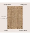 Jonathan Y NATURAL FIBER Blue NRF103B 9ft. X 12ft. Rect. Rug