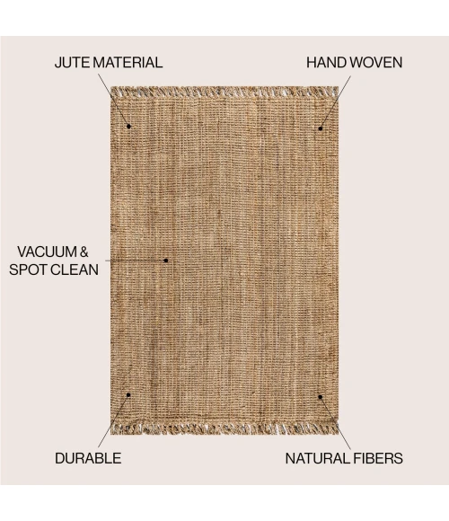 Jonathan Y NATURAL FIBER Blue NRF103B 9ft. X 12ft. Rect. Rug