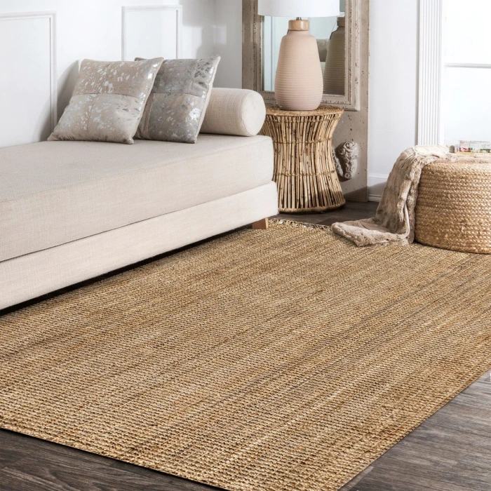 Jonathan Y NATURAL FIBER Blue NRF103B 9ft. X 12ft. Rect. Rug