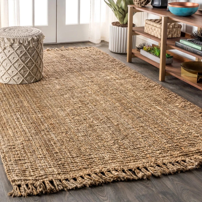 Jonathan Y NATURAL FIBER Blue NRF103B 9ft. X 12ft. Rect. Rug