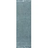 Jonathan Y NATURAL FIBER Blue NRF103B 2ft. X 10ft. Rect. Rug