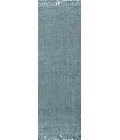 Jonathan Y NATURAL FIBER Blue NRF103B 2ft. X 16ft. Rect. Rug