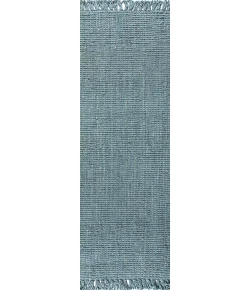 Jonathan Y NATURAL FIBER Blue NRF103B 2ft. X 16ft. Rect. Rug