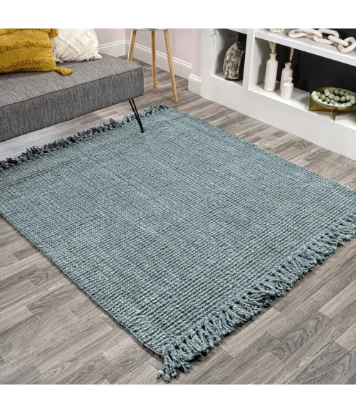 Jonathan Y NATURAL FIBER Orange WSH300A 9ft. Square Rug