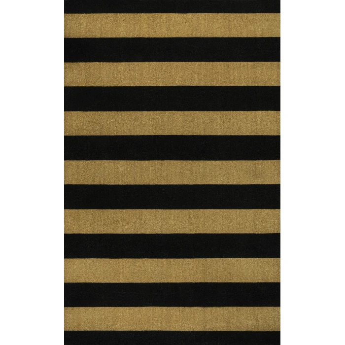 Jonathan Y CocoHarbor Greet Mats Black NRF106A 5ft. X 8ft. Rect. Rug