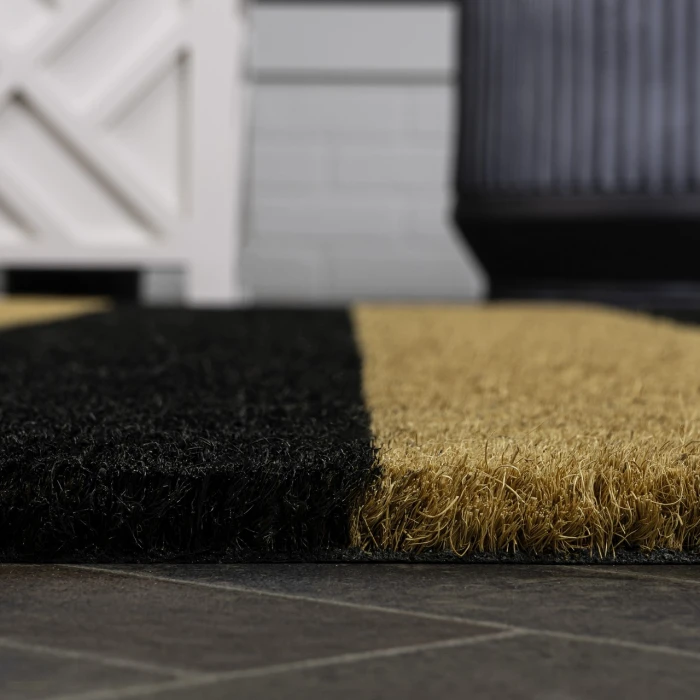 Jonathan Y CocoHarbor Greet Mats Black NRF106A 5ft. X 8ft. Rect. Rug