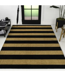 Jonathan Y CocoHarbor Greet Mats Black NRF106A 5ft. X 8ft. Rect. Rug