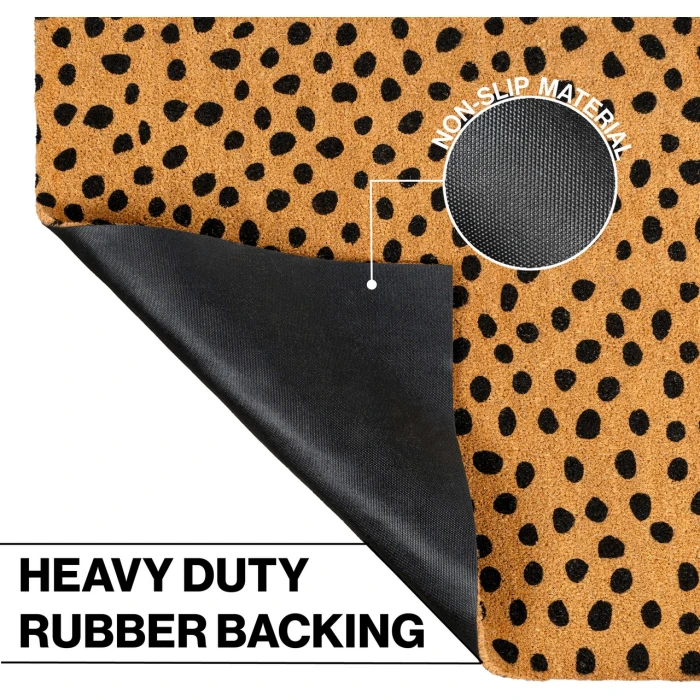 Jonathan Y CocoHarbor Greet Mats Black NRF106A 2ft. X 4ft. Rect. Rug