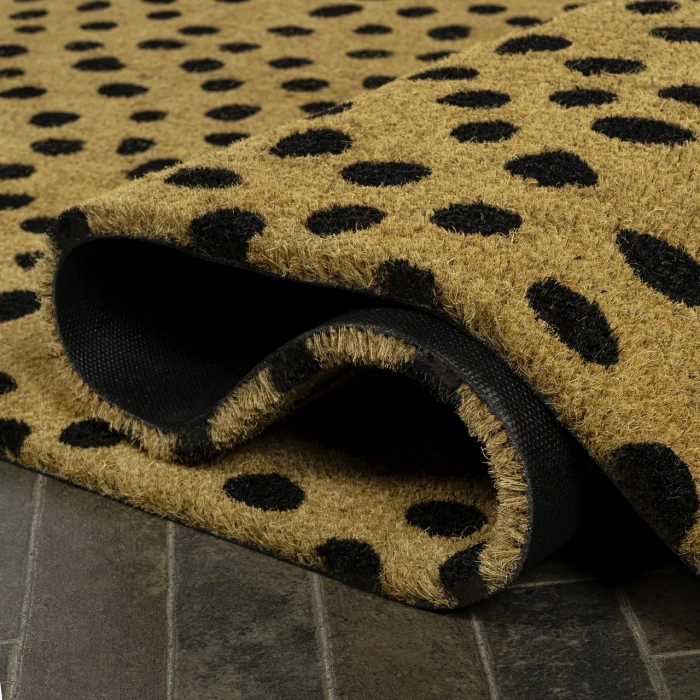 Jonathan Y CocoHarbor Greet Mats Black NRF106A 2ft. X 4ft. Rect. Rug